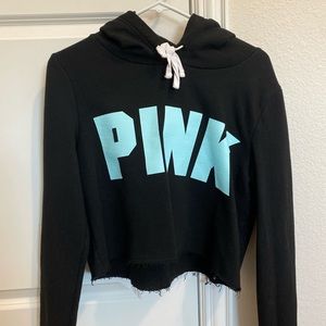 PINK cropped hoodie